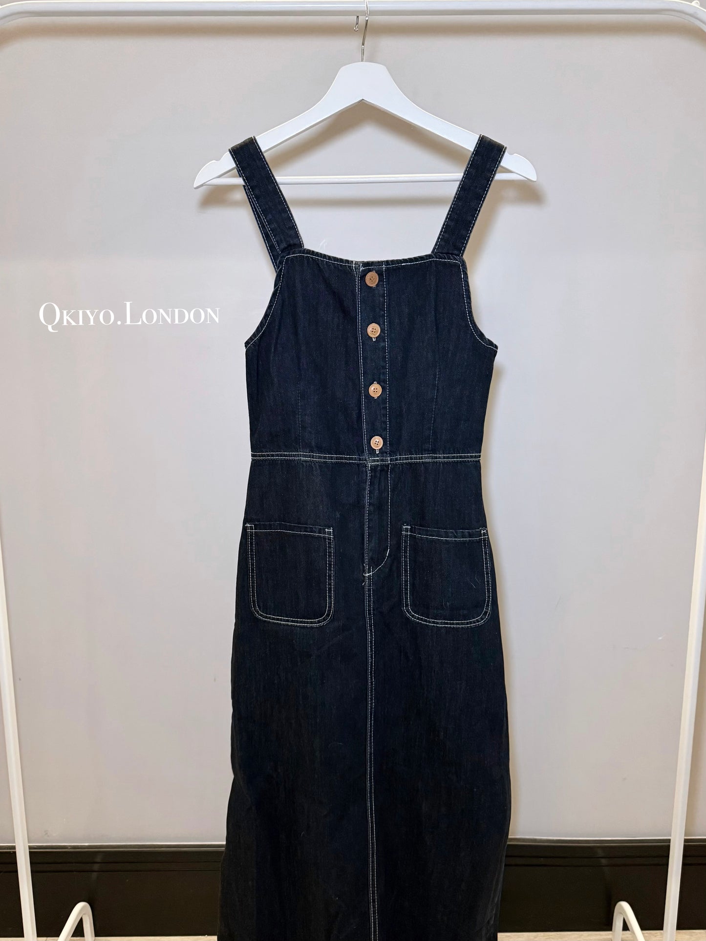 The Classic Pinafore Denim Dress"