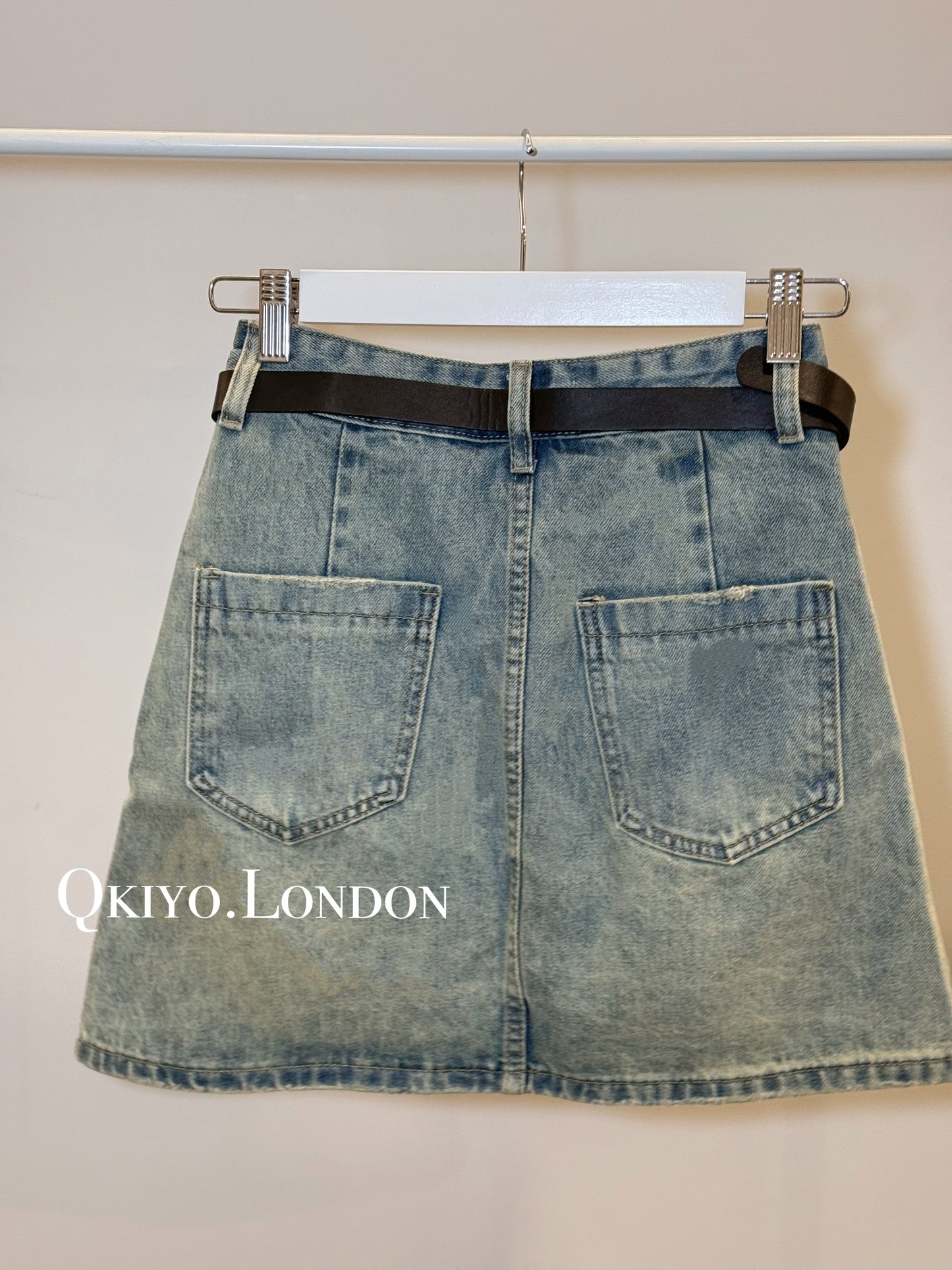 The Vintage Utility Denim Skirt