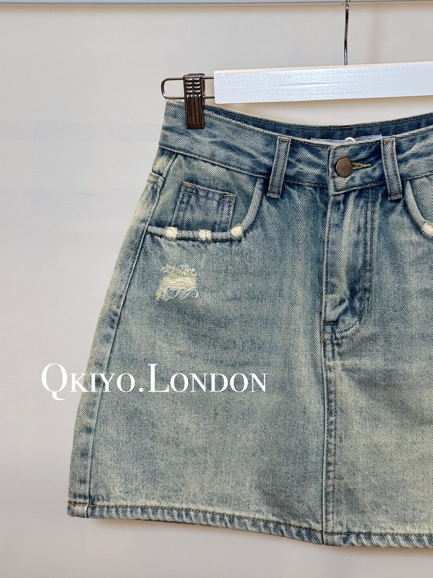 The Classic A-Line Denim Skirt