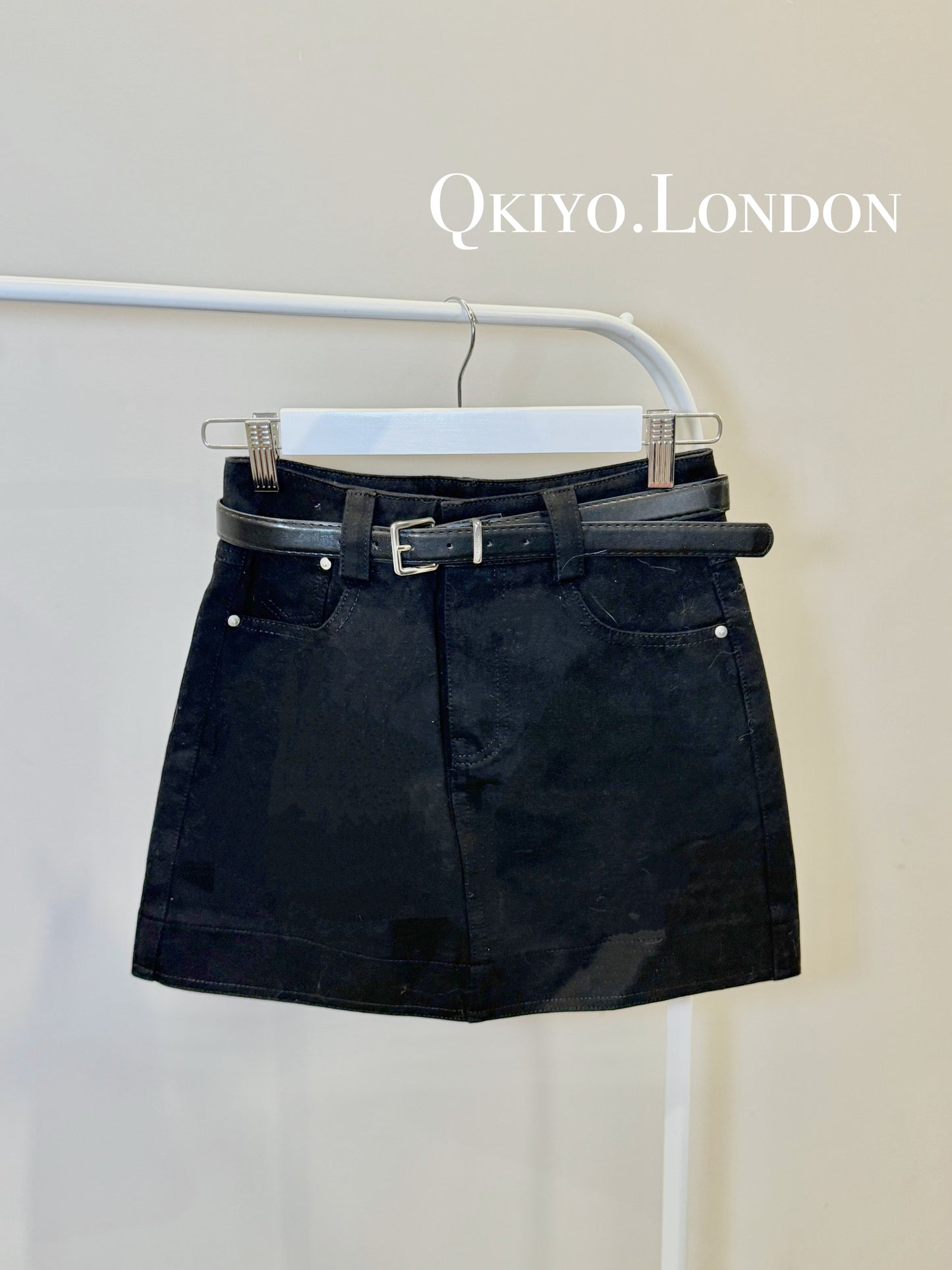The Noir Essential Denim Skirt