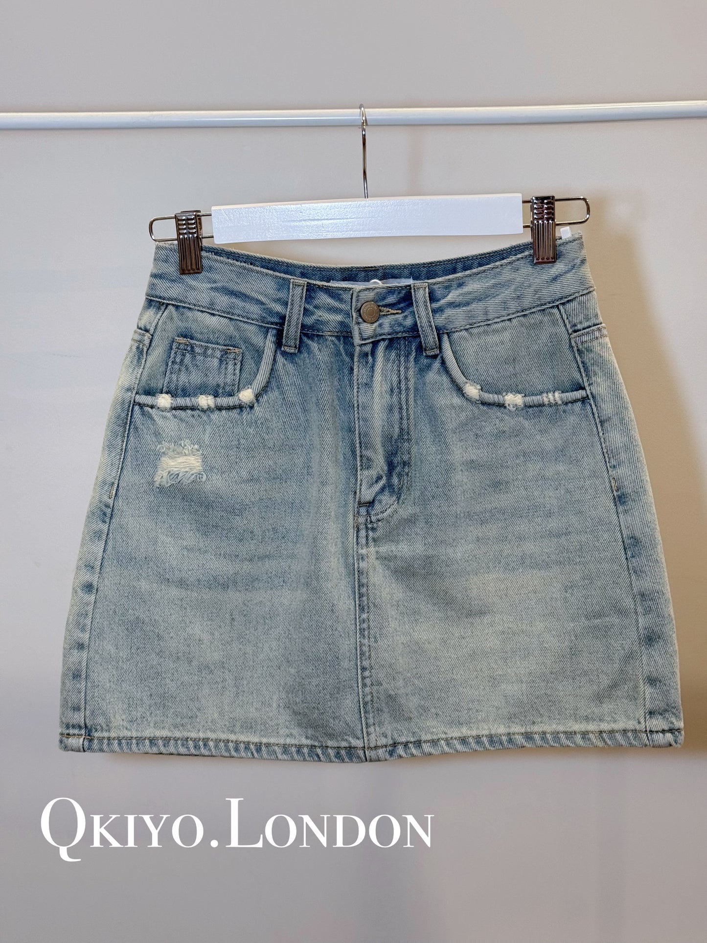The Classic A-Line Denim Skirt