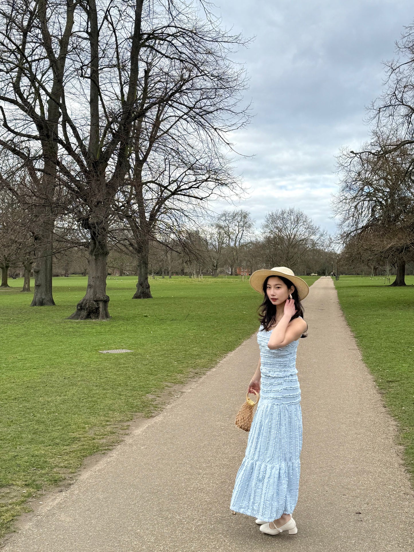 Ruffle Two-Piece Set – Sky Blue