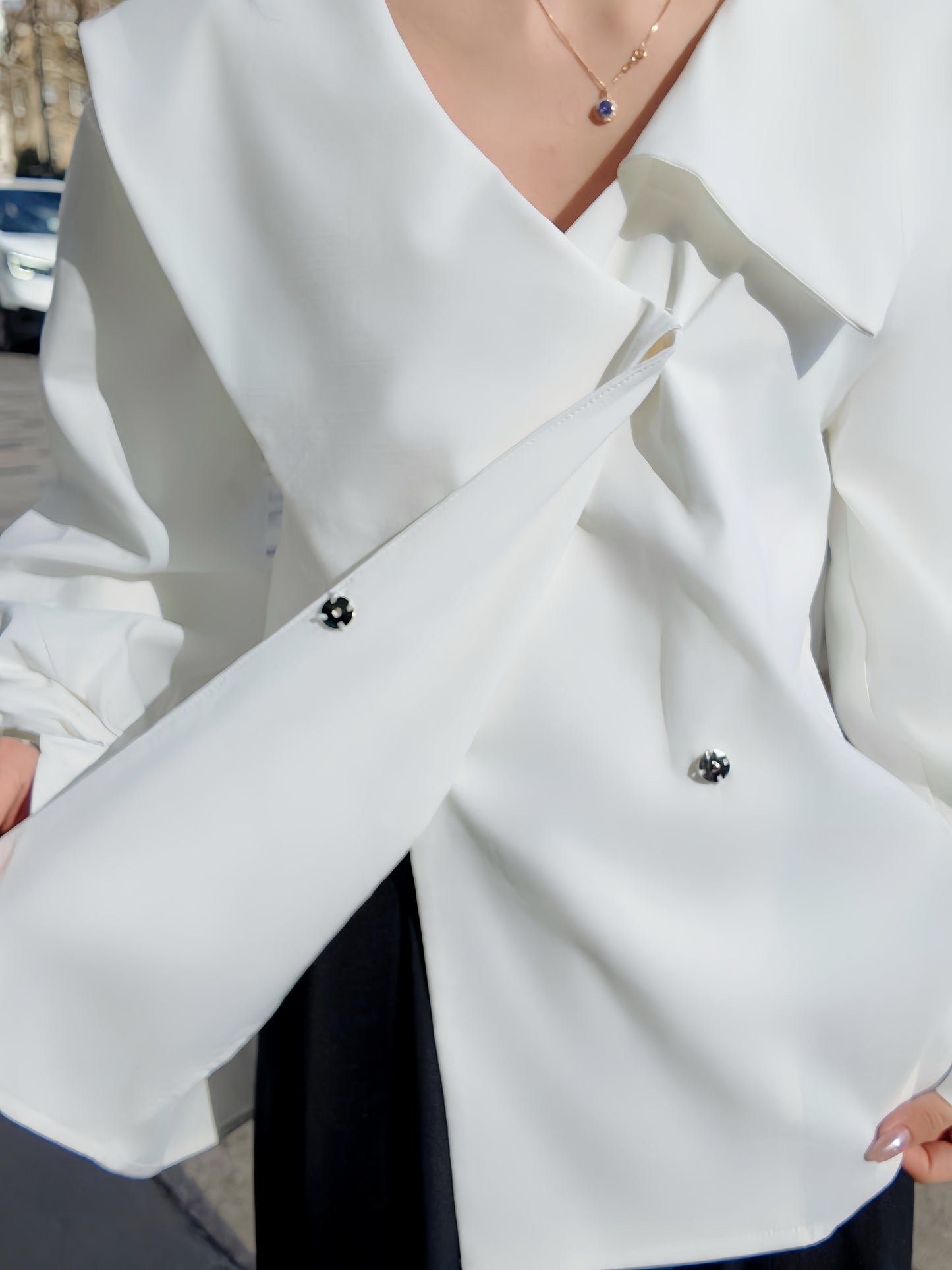 Asymmetric Elegance Blouse
