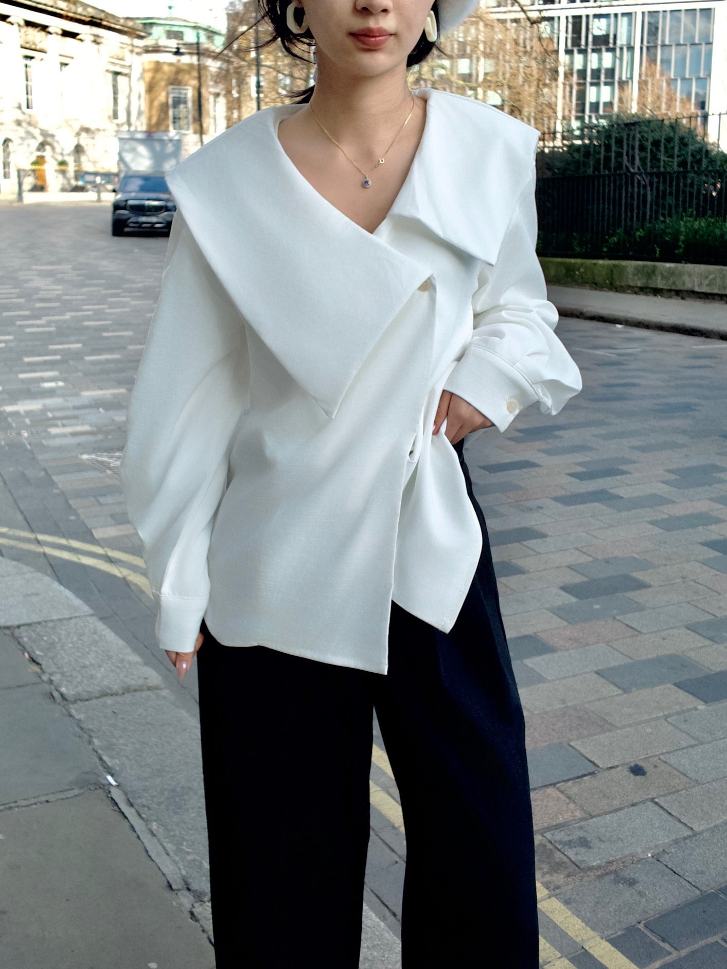 Asymmetric Elegance Blouse