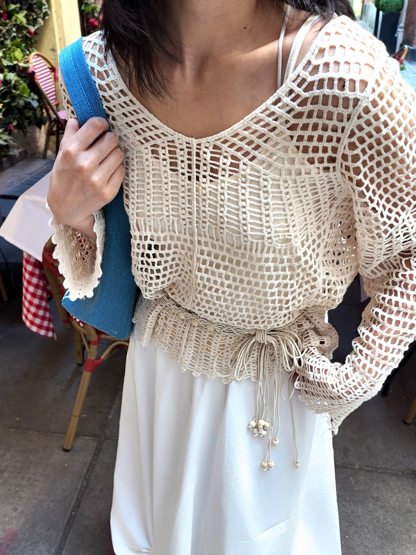Ivory Knit & Tank Two-Piece Set