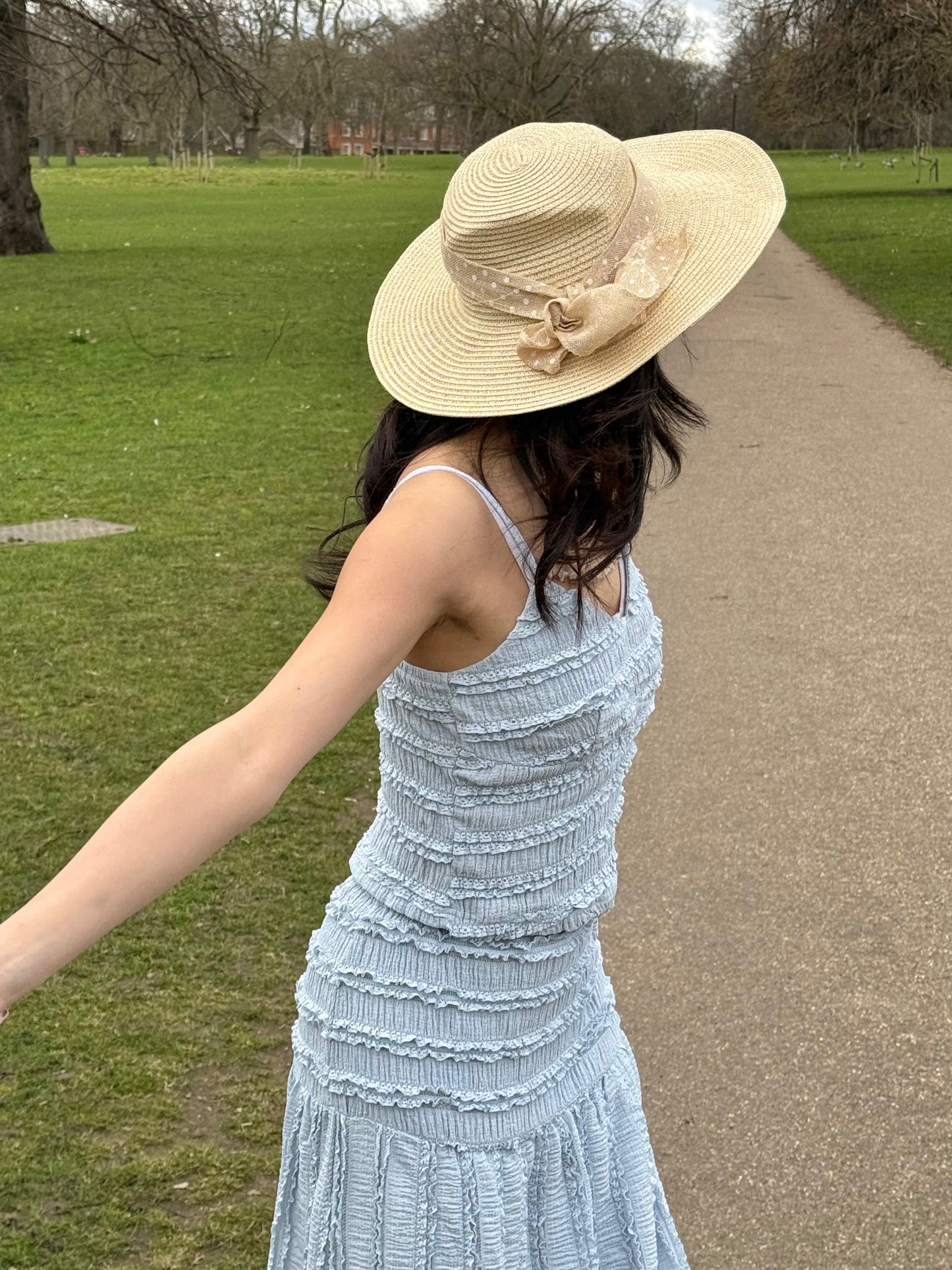 Ruffle Two-Piece Set – Sky Blue