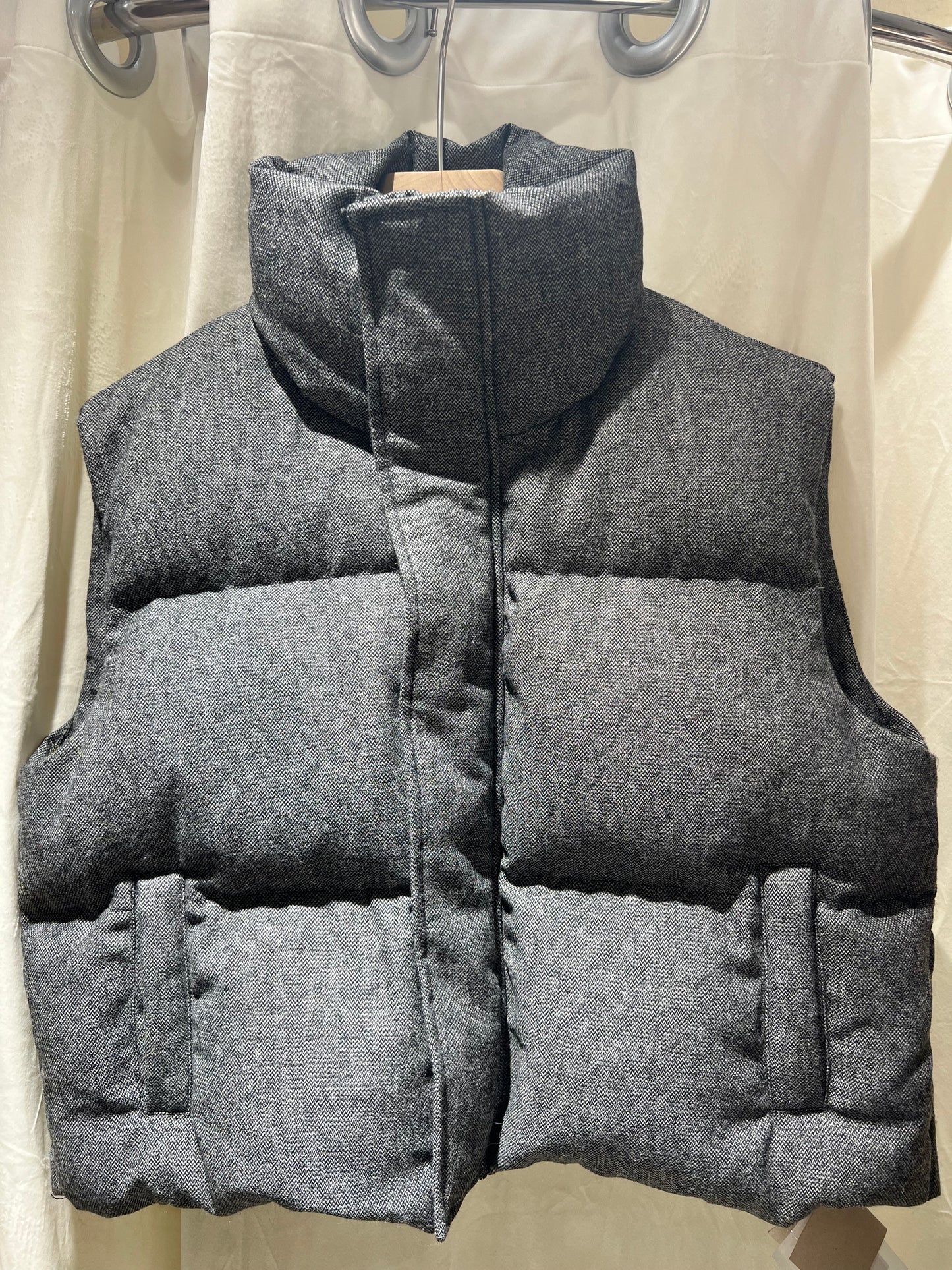 Gray Down Vest