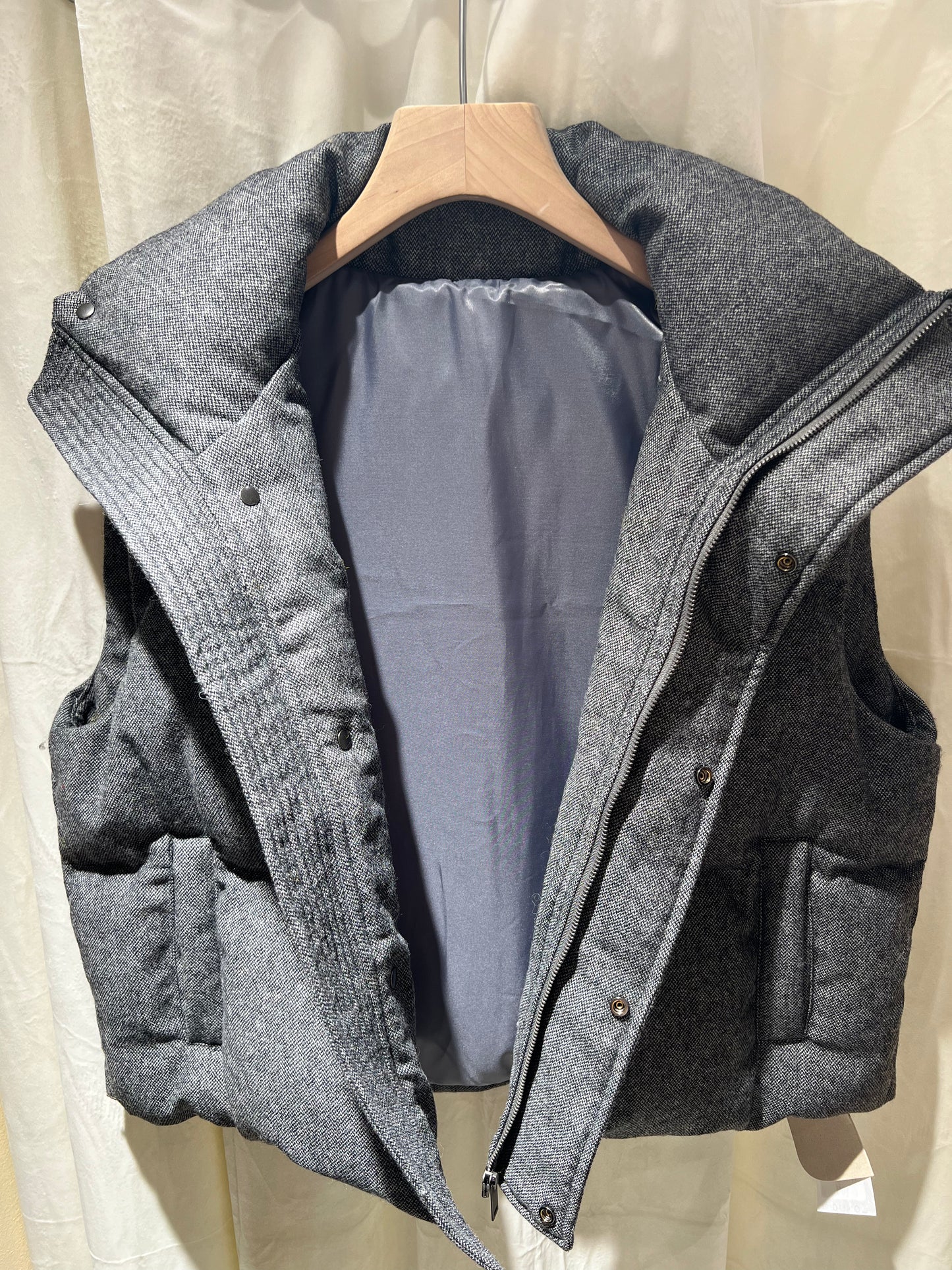 Gray Down Vest